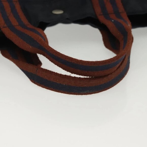 HERMES Fourre Tout MM Hand Bag Canvas Navy Auth 135189 - Picture 8 of 16